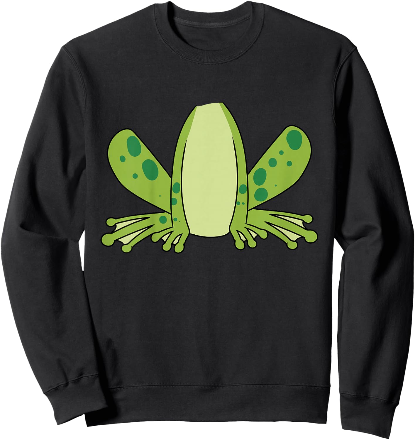 Kids Kids Easy Halloween Costume Idea - Frog Sweatshirt - Sweatshirt | Black