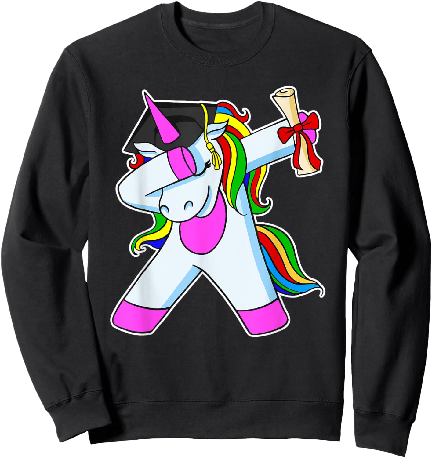 Graduation Unicorn Nursery College Primary School Sweatshirt - Sweatshirt | Black