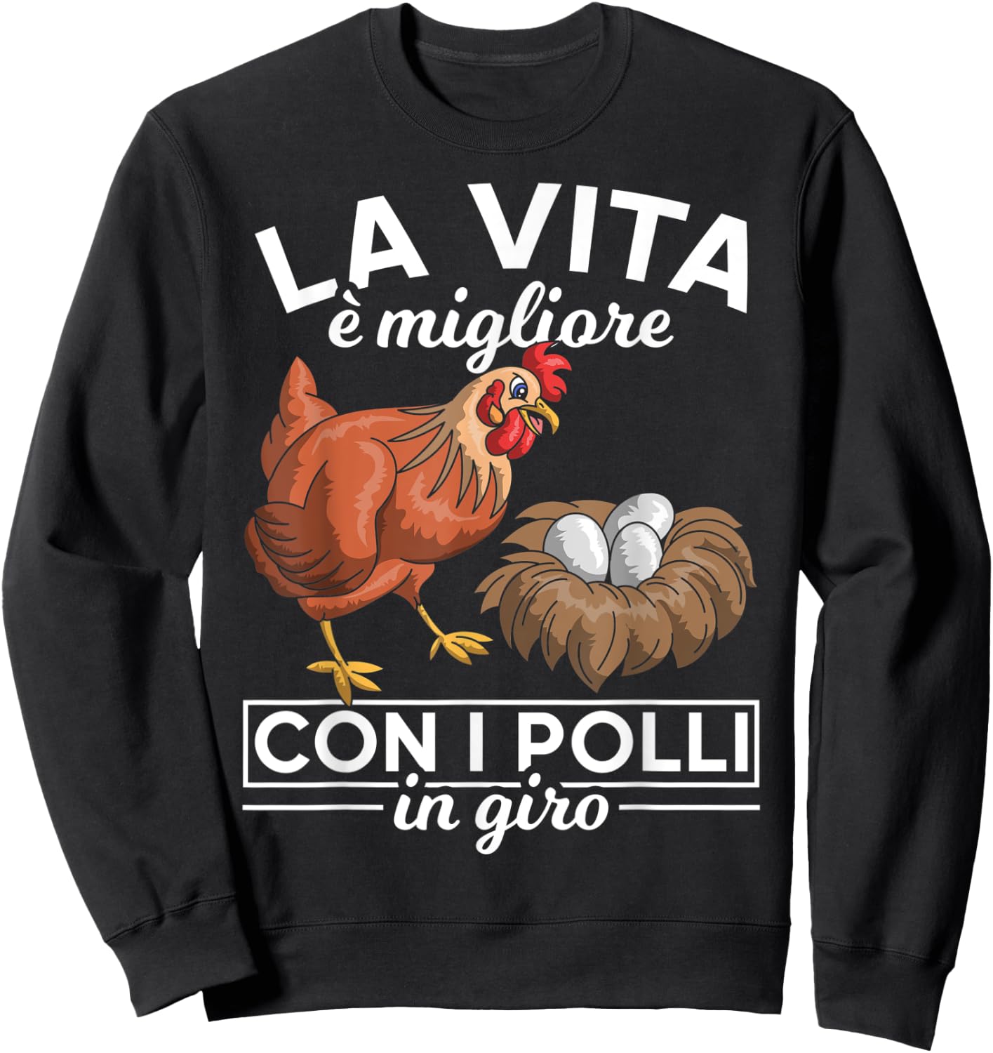 Chicken Farm Zoo Chicken Gift Sweatshirt - Sweatshirt | Black