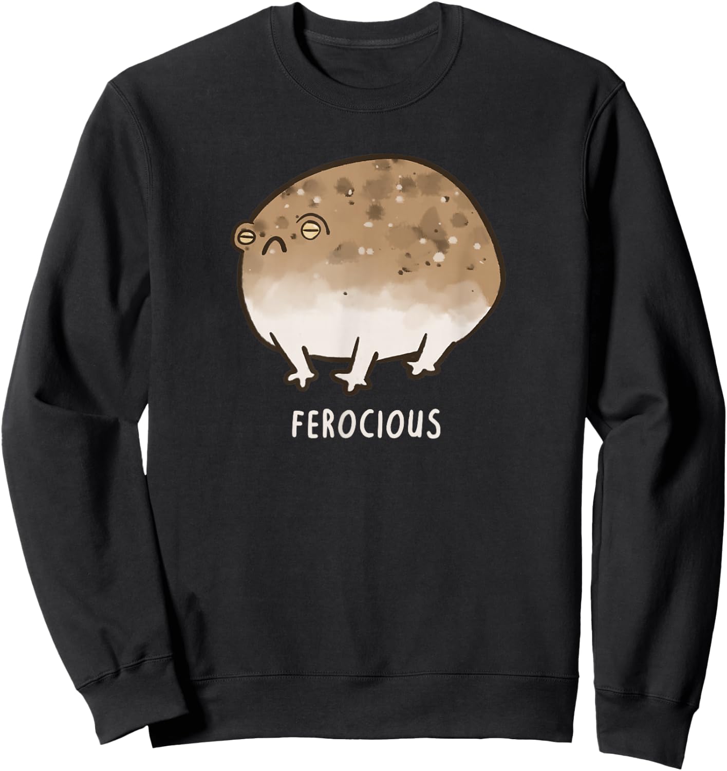 Ferocious Desert Rain Frog, Very Angry Frog Sweatshirt - Sweatshirt | Black