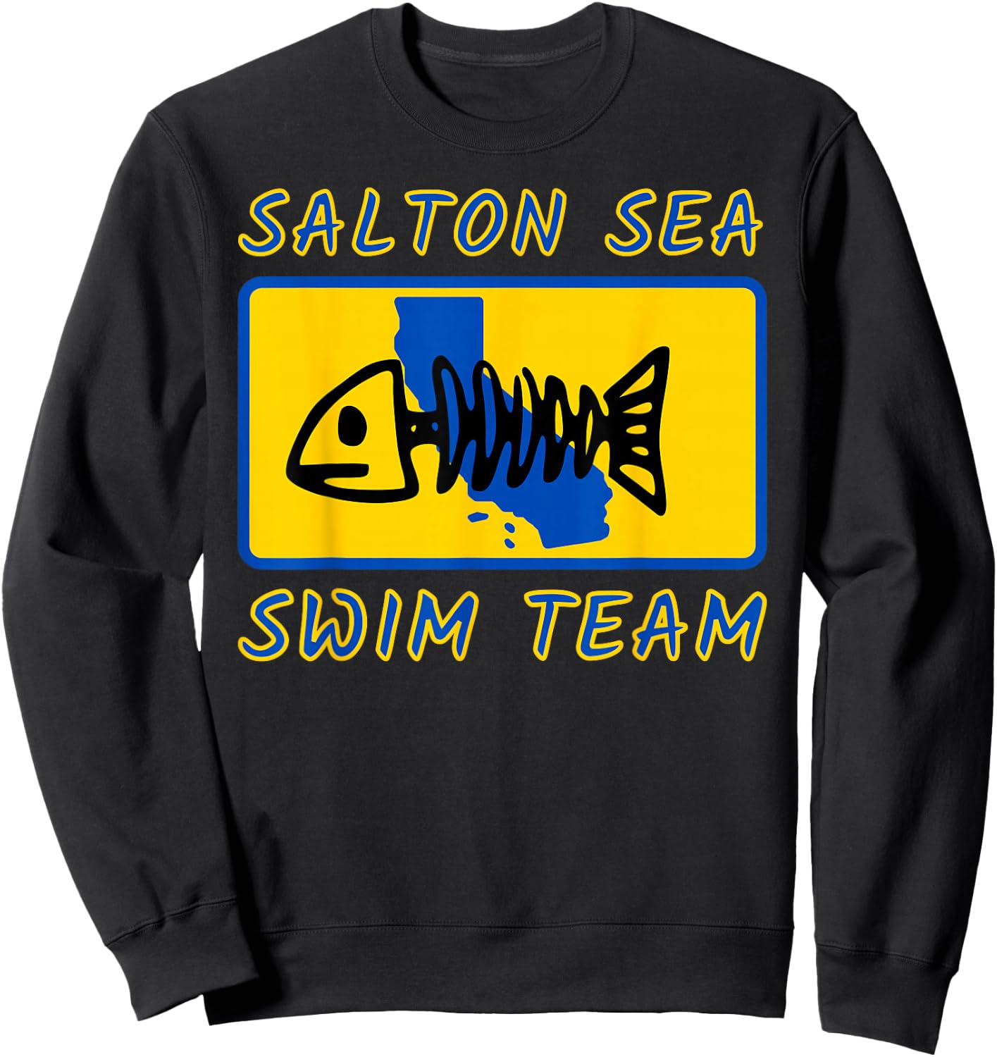 Salton Sea Swim Team Graphic Sweatshirt - Sweatshirt | Black