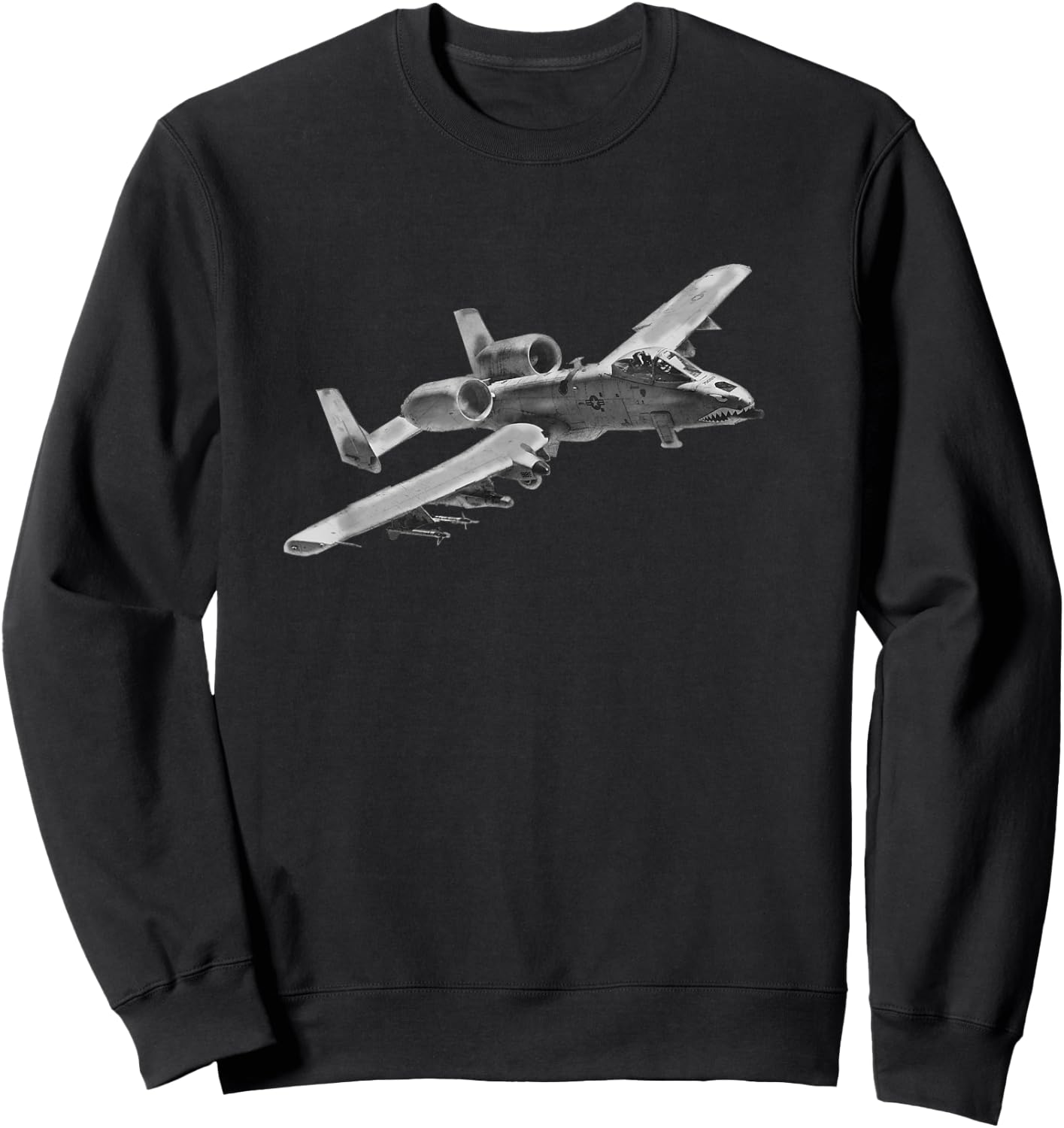 A-10 Warthog - Military Sweatshirt - Sweatshirt | Black
