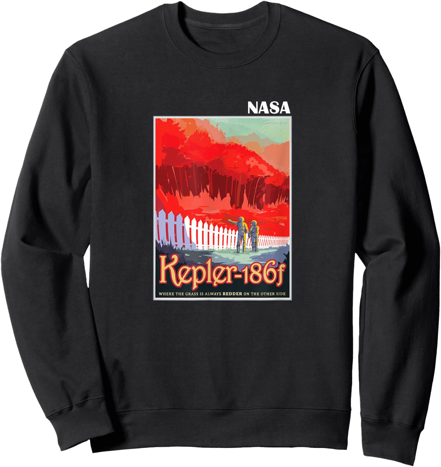 The Official Kepler 186f Space Tourism Poster NASA Sweatshirt - Sweatshirt | Black