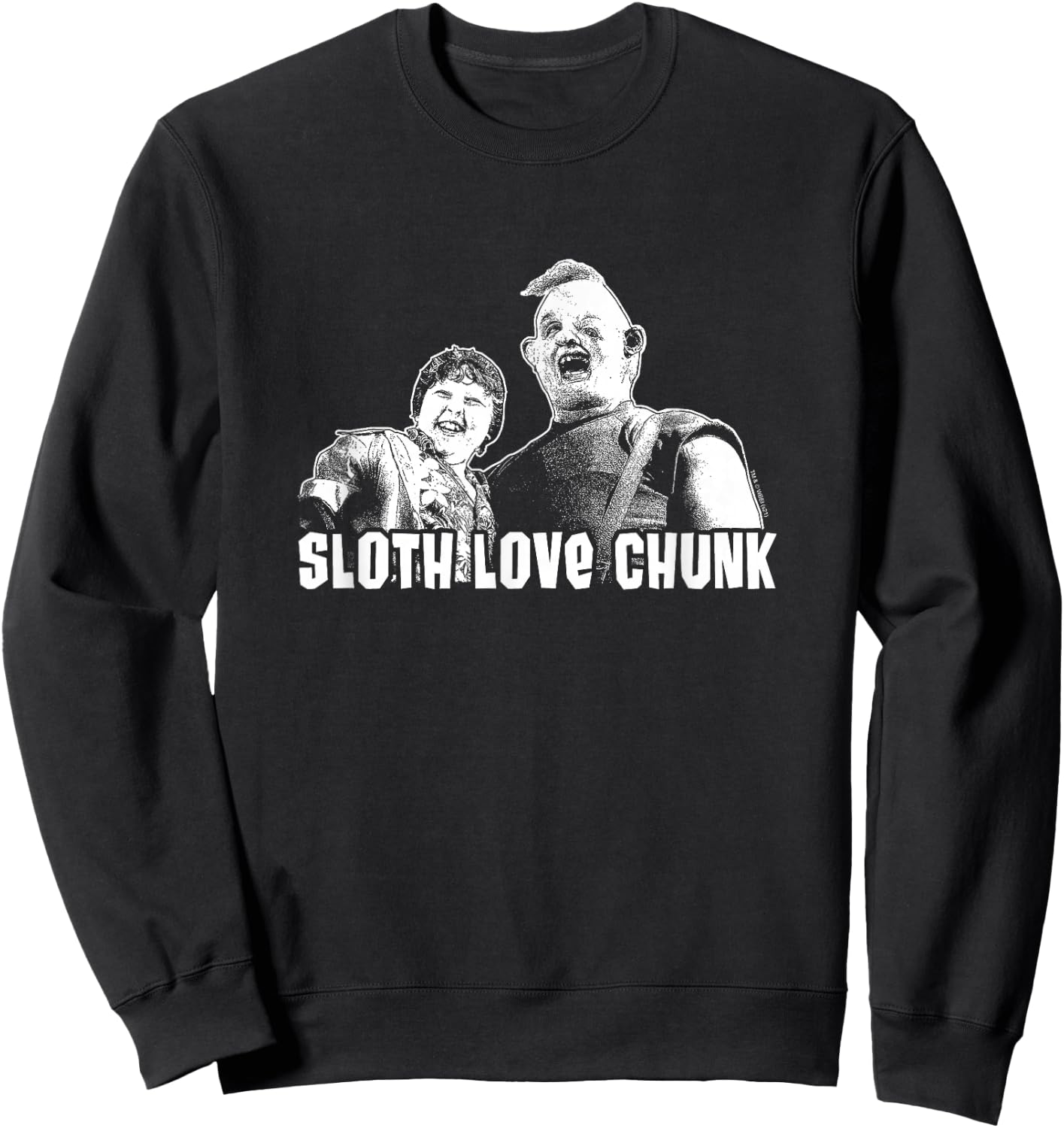 The Goonies Sloth Love Chunk Sweatshirt - Sweatshirt | Black