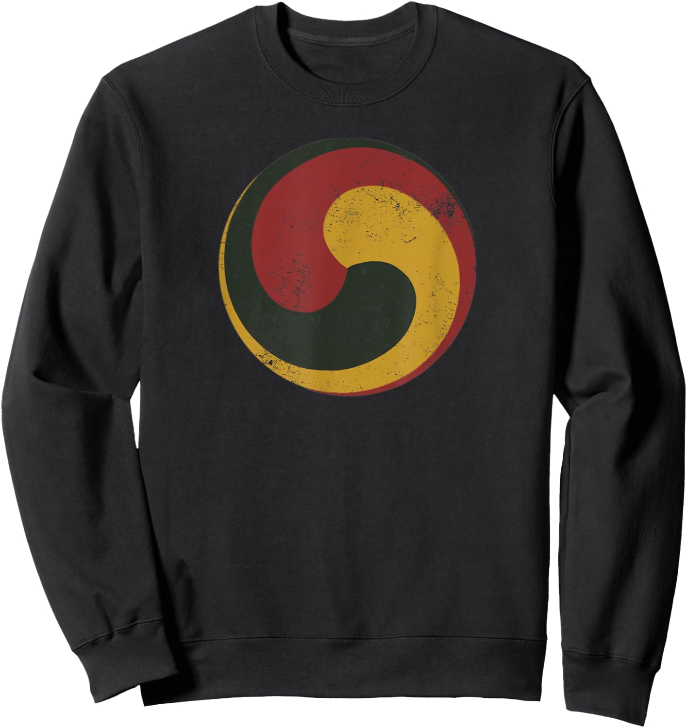 Tibetan Bon Buddhist Gankyil Symbol Sweatshirt - Sweatshirt | Black