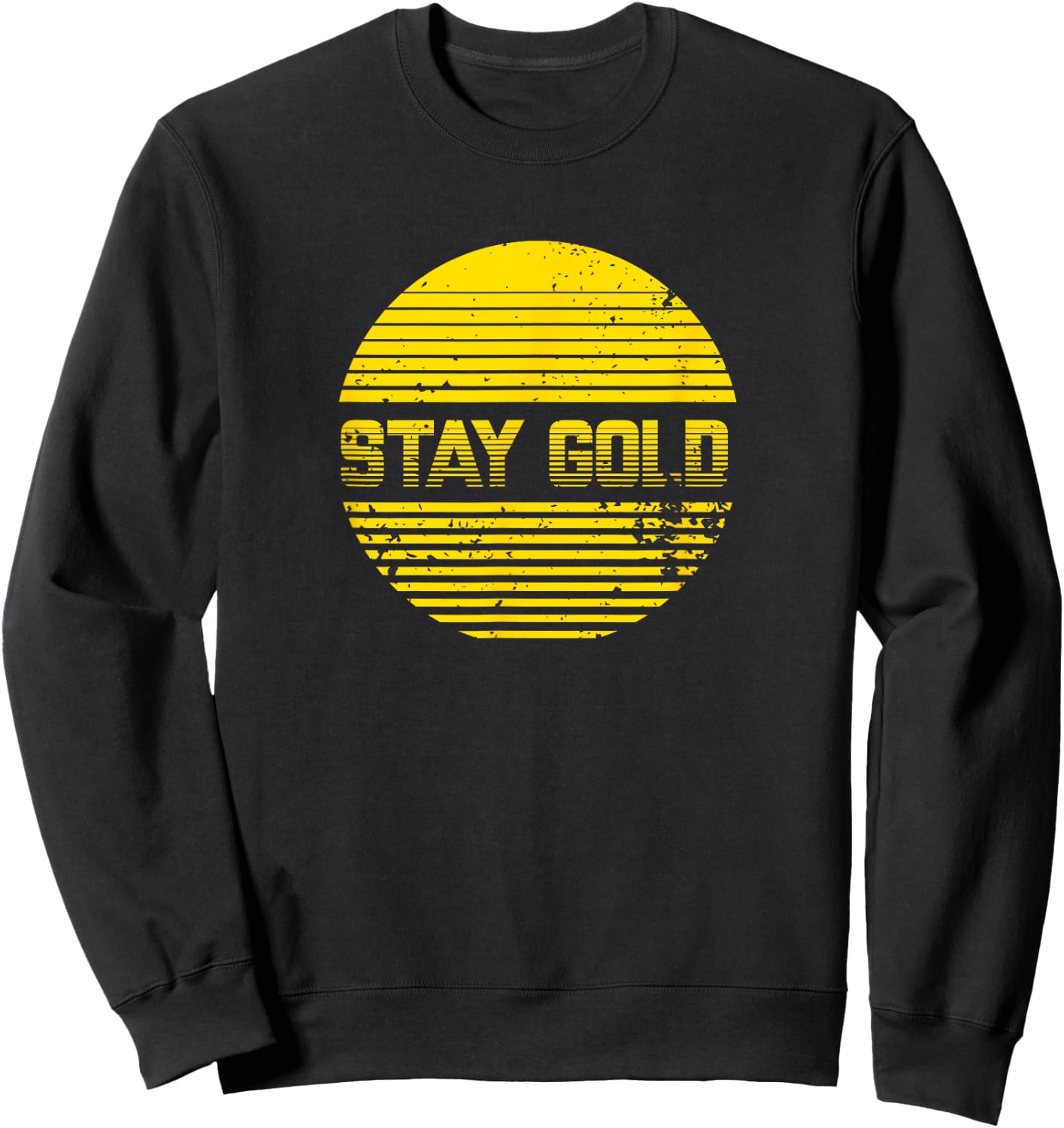 Retro 80's Movie Stay Gold Sweatshirt - Sweatshirt | Black