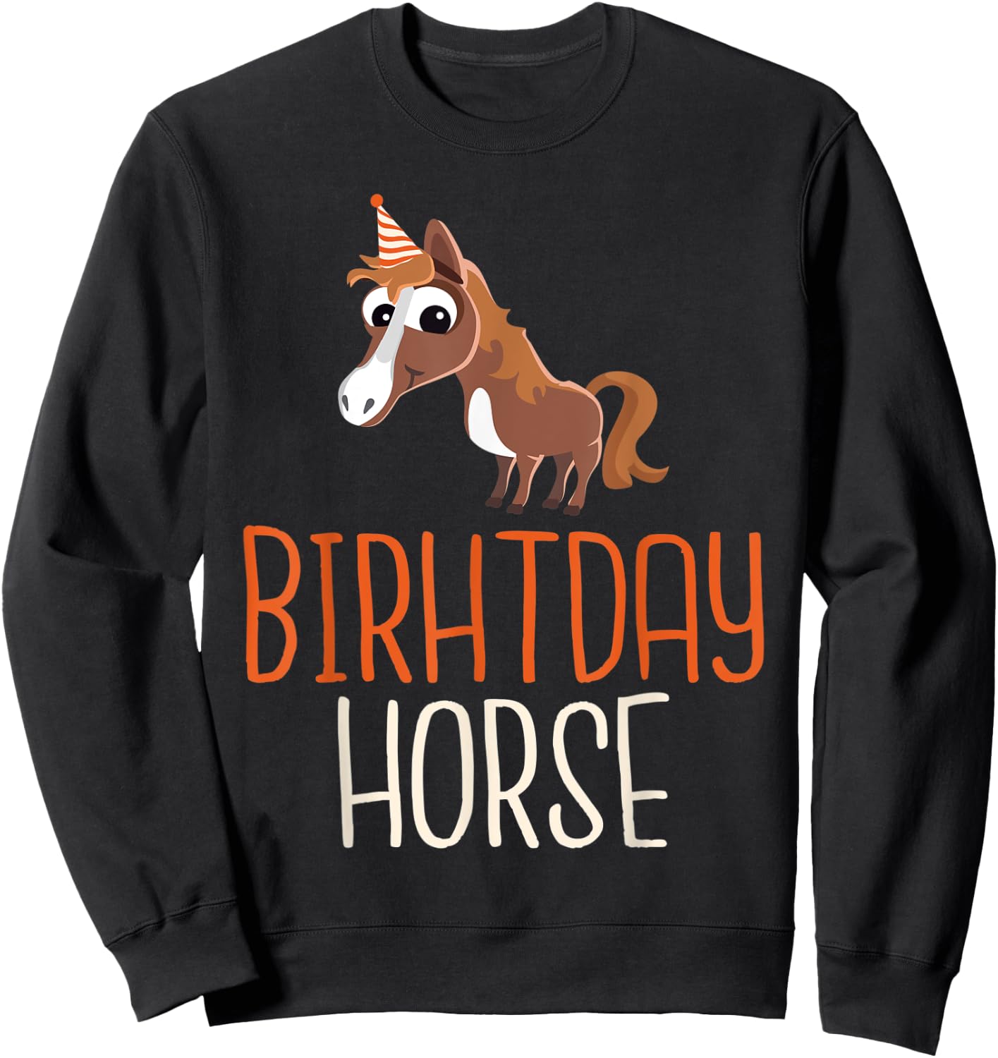 Birthday Horse Riding Sweatshirt - Sweatshirt | Black