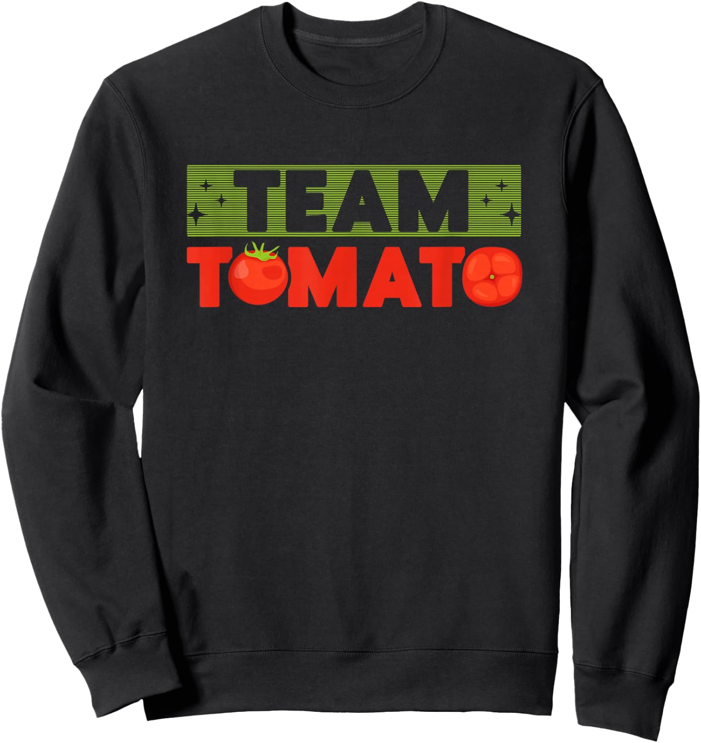 Tomato Team Red Tomatoes Planter Farmers Sweatshirt - Sweatshirt | Black