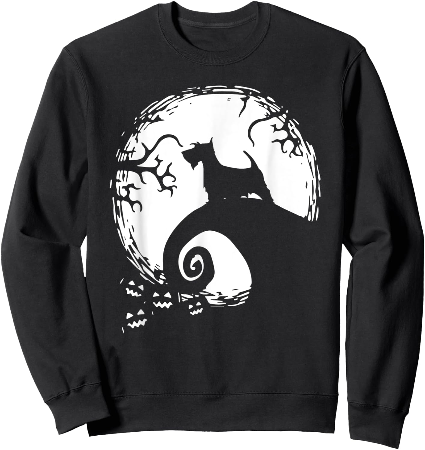 Scottish Terrier Moon Halloween Sweatshirt - Sweatshirt | Black