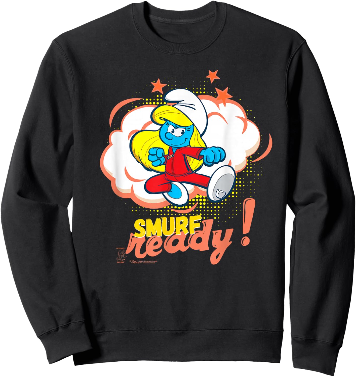 The Smurfs Smurfette is Smurf Ready! Sweatshirt - Sweatshirt | Black
