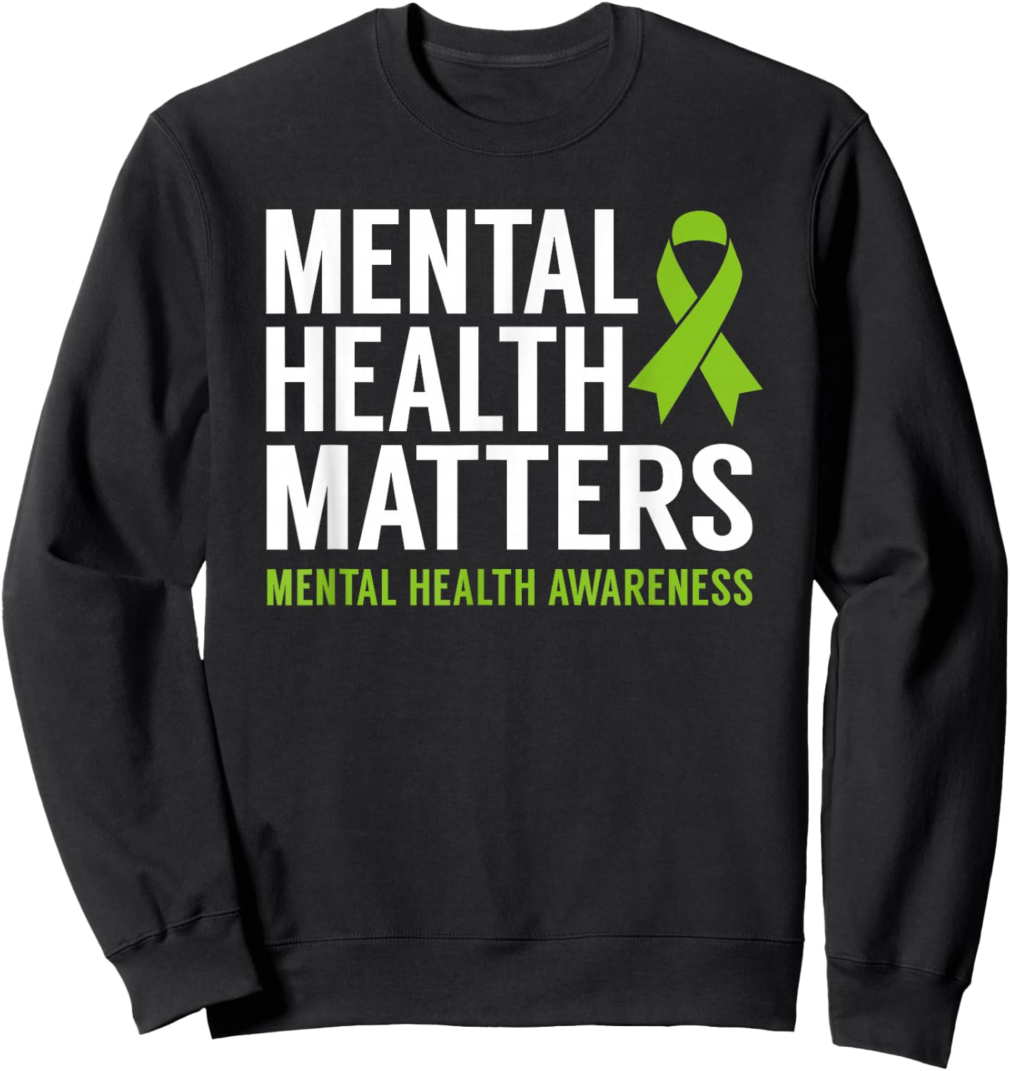 Mental Health Matters Men Women Kids Mental Health Awareness Sweatshirt - Sweatshirt | Black