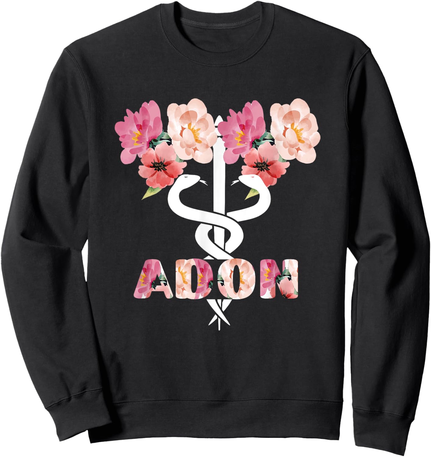 ADON Caduceus Assistant Director Of Nursing Sweatshirt - Sweatshirt | Black