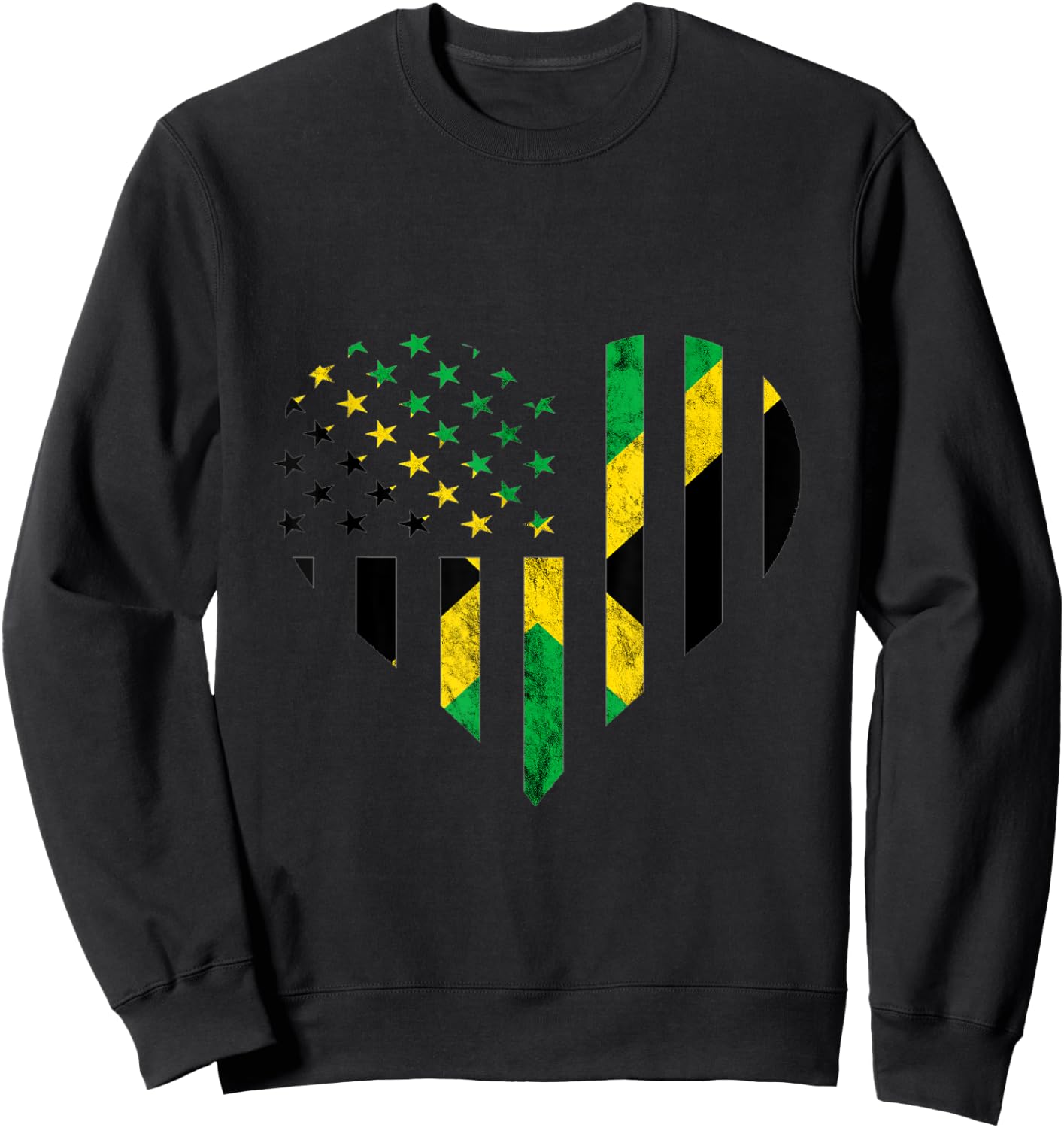 Jamaica Jamaican Roots Carribean Pride American Grows Sweatshirt - Sweatshirt | Black