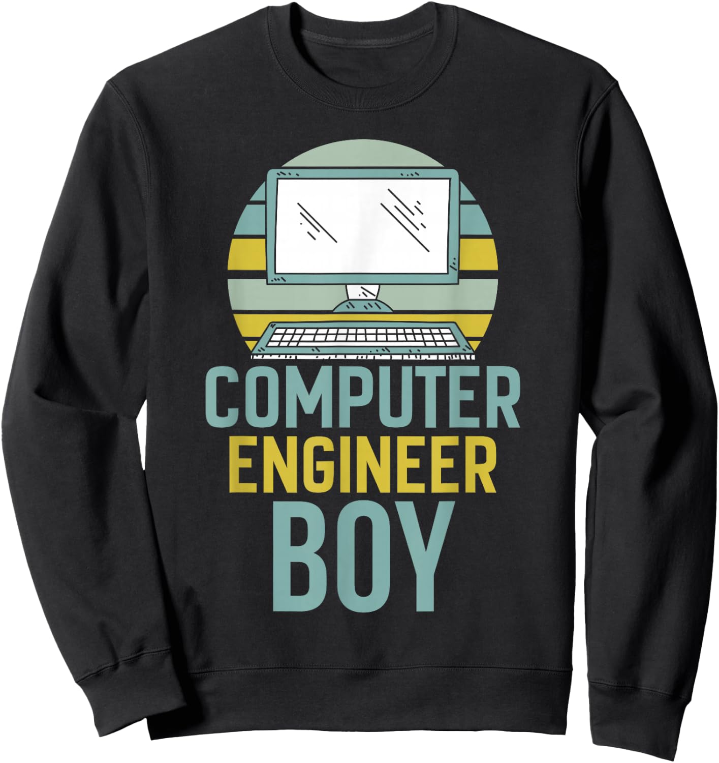 Computer Engineer Boy Programming Engineering Programmer Sweatshirt - Sweatshirt | Black