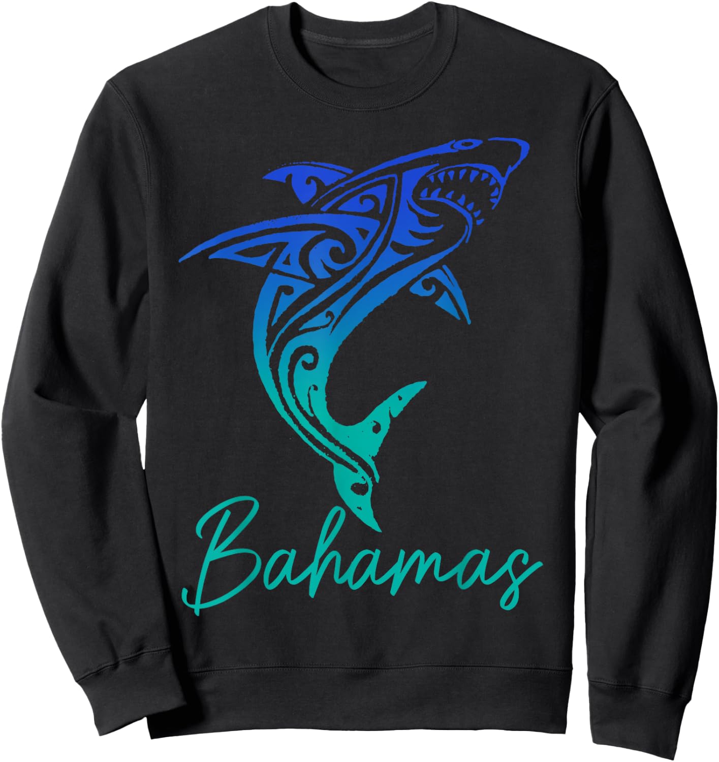 Bahamas Shark Scuba Diving Nassau Surfer SurfingSurf Sweatshirt - Sweatshirt | Black