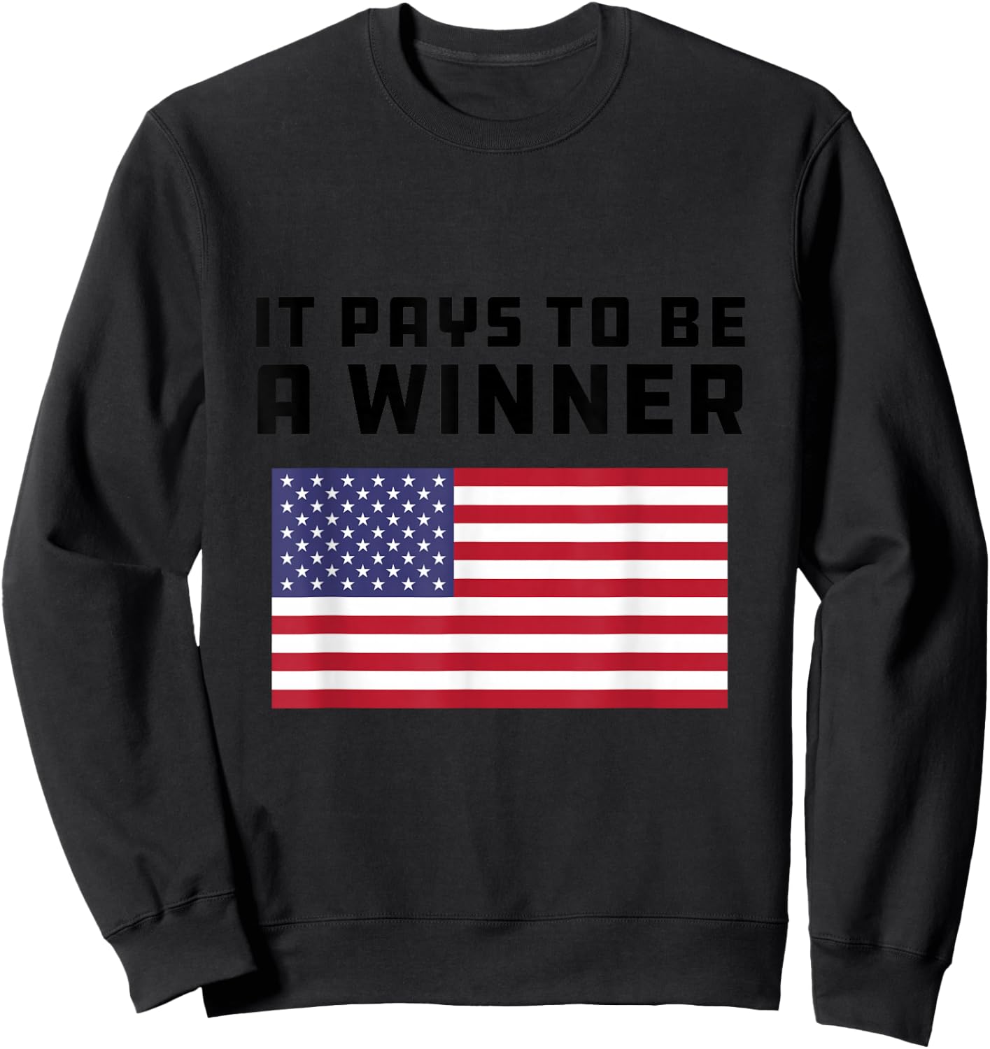 It Pays To Be a Winner | Athlete Military Special Forces Sweatshirt - Sweatshirt | Black