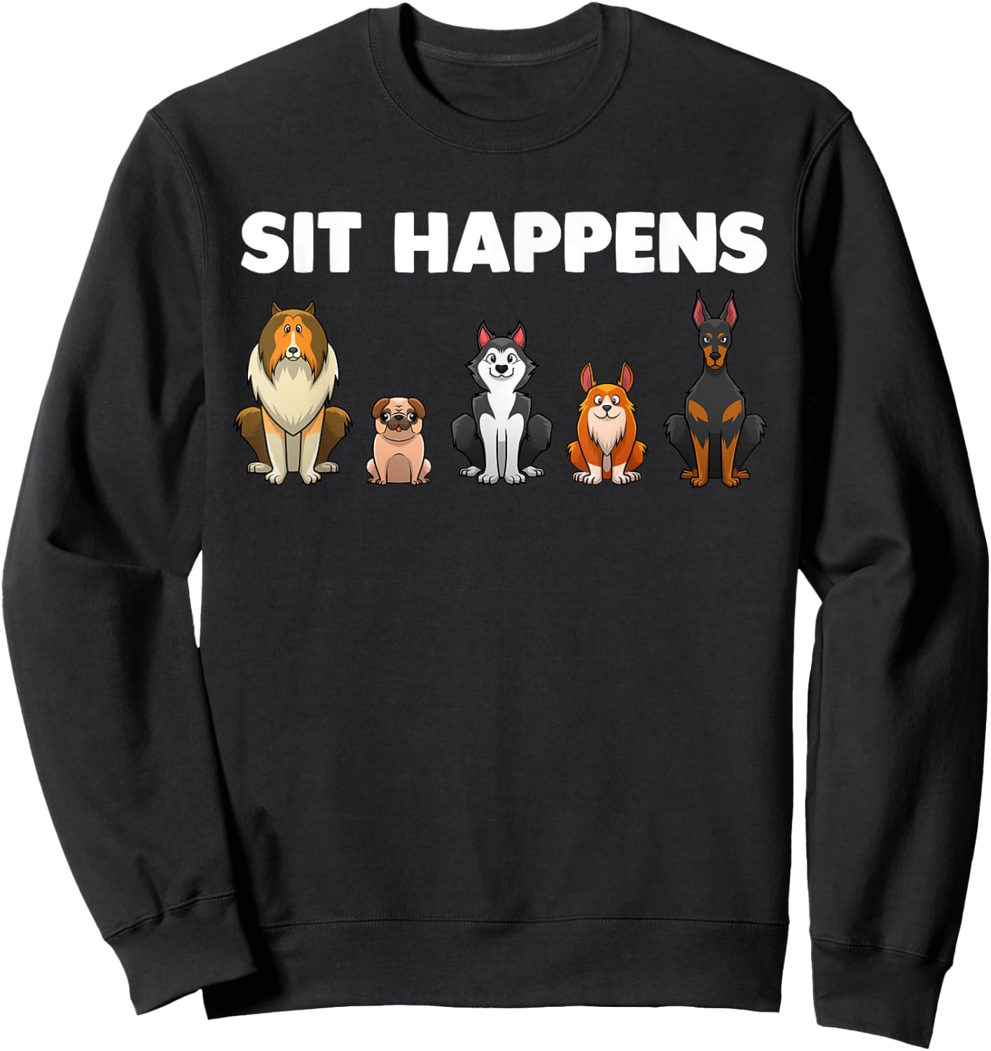 Funny Dog Training Art Women Dog Lover Puppy Pet Sweatshirt - Sweatshirt | Black