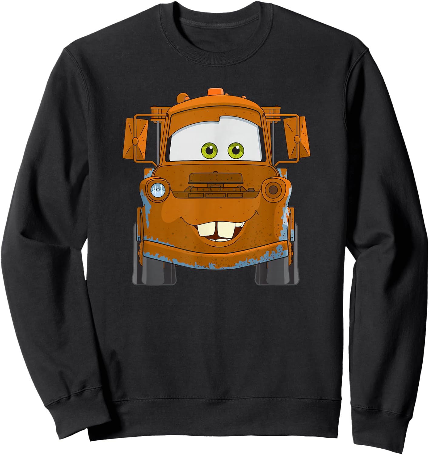 Disney Pixar Cars Mater Big Truck Face Sweatshirt - Sweatshirt | Black
