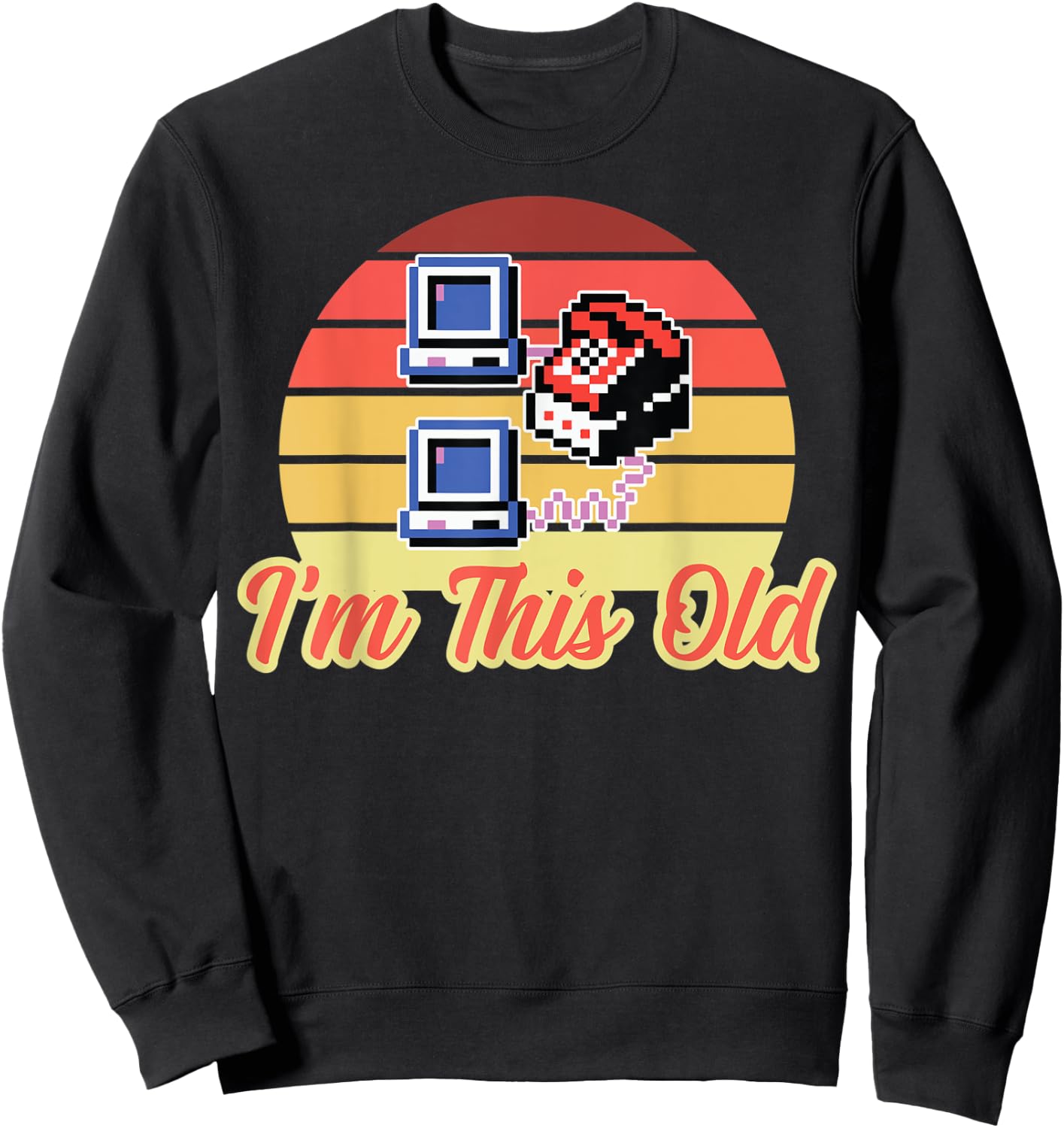 Programmers Dial Up Internet Programming 90s Computer Nerds Sweatshirt - Sweatshirt | Black