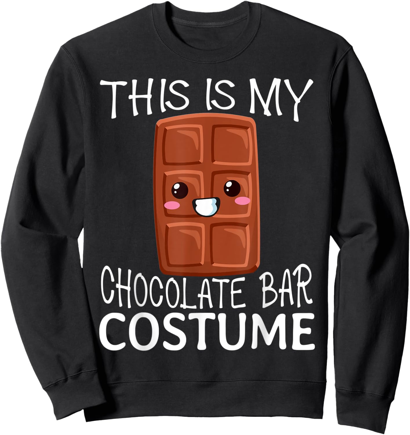 Smores Chocolate Bar Camping Kawaii Halloween Group Costumes Sweatshirt - Sweatshirt | Black