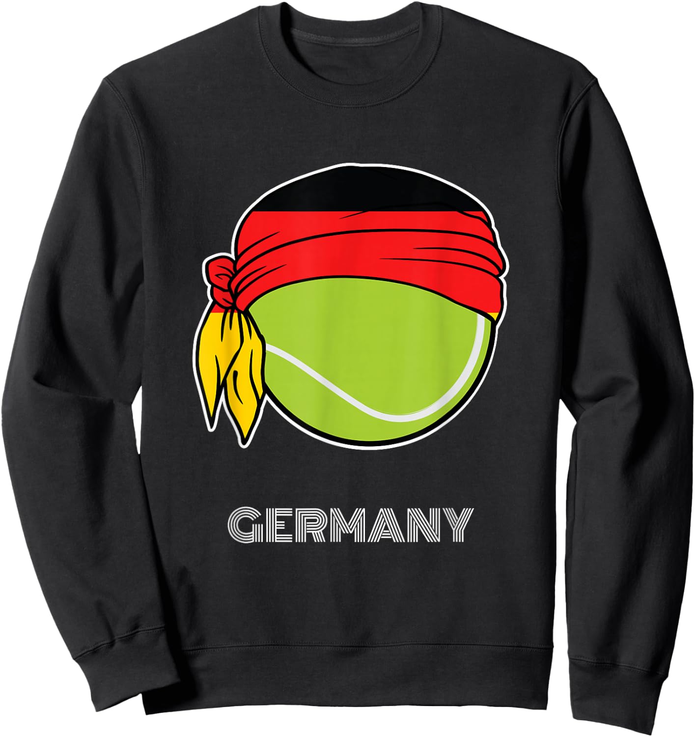 Germany Tennis Top for German Players, Fans or Coach Sweatshirt - Sweatshirt | Black
