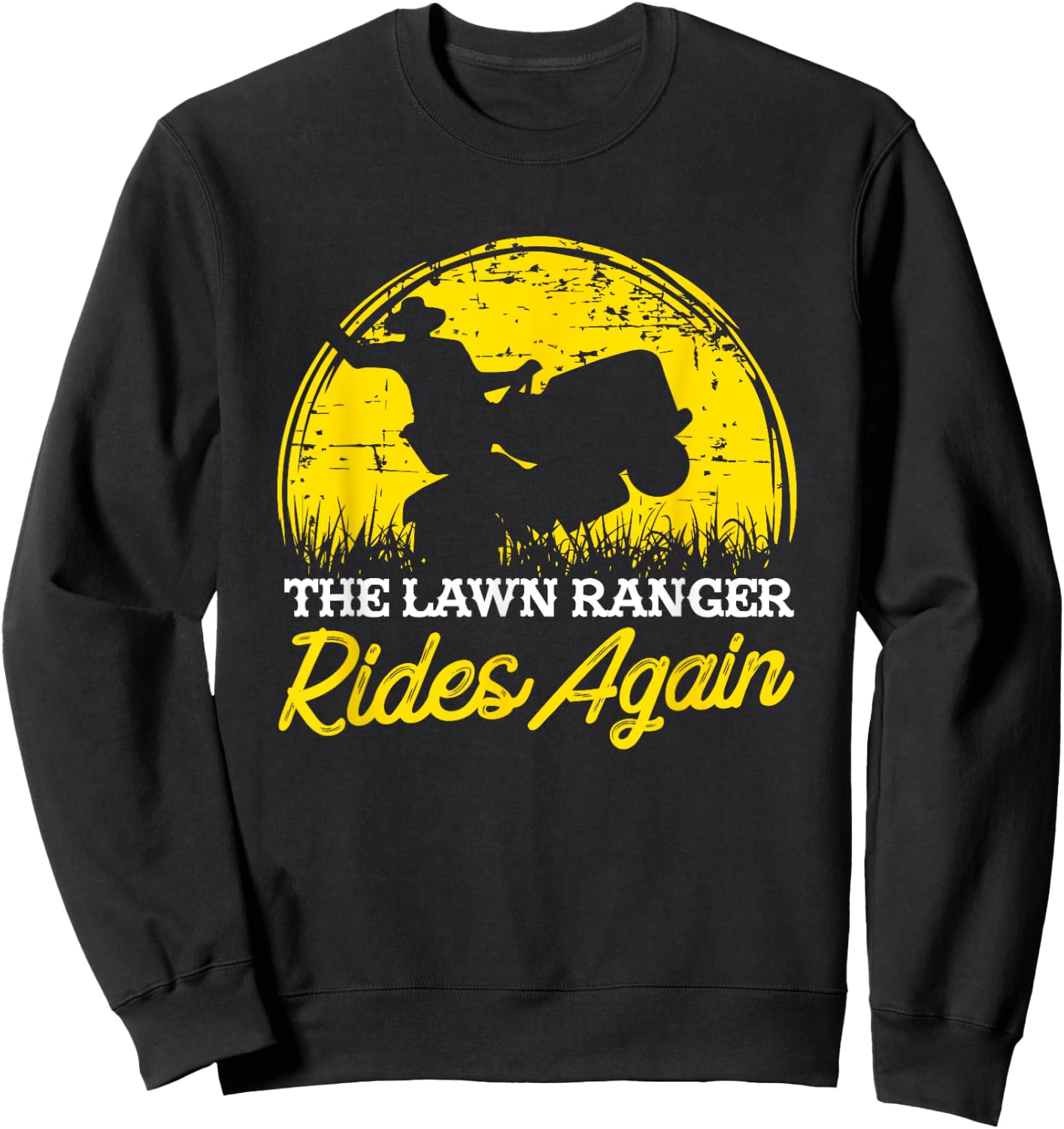 Funny Lawn Mower I Garden Rider Gift Sweatshirt - Sweatshirt | Black