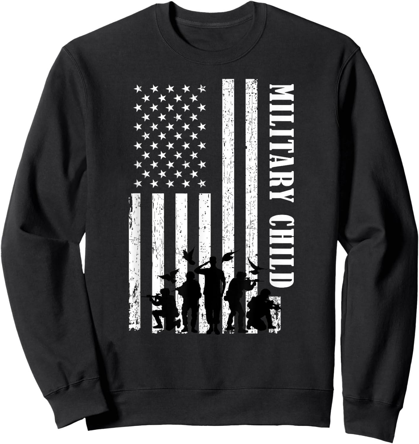 Purple Up Military Child Awareness | & Small Sweatshirt - Sweatshirt | Black