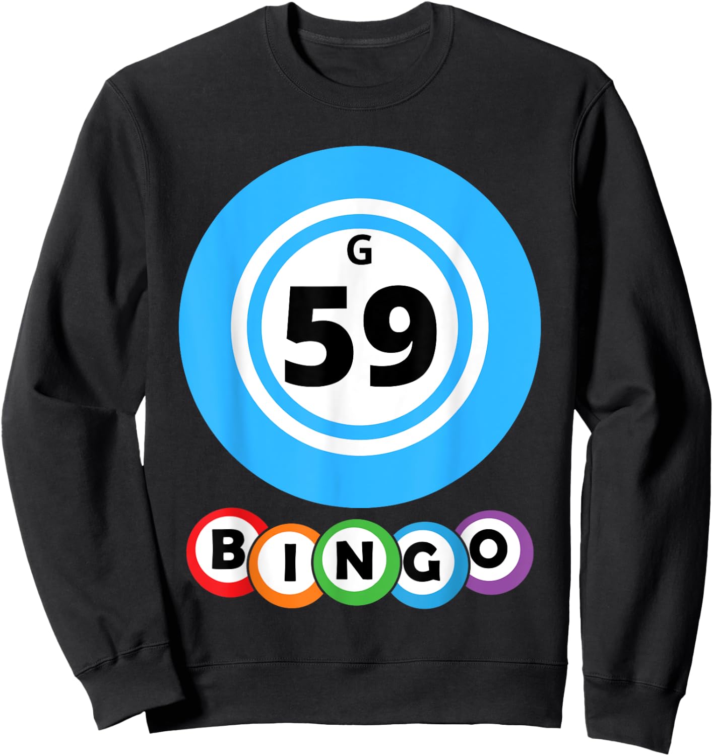 Lucky Bingo G59 Group Bingo Costume Sweatshirt - Sweatshirt | Black
