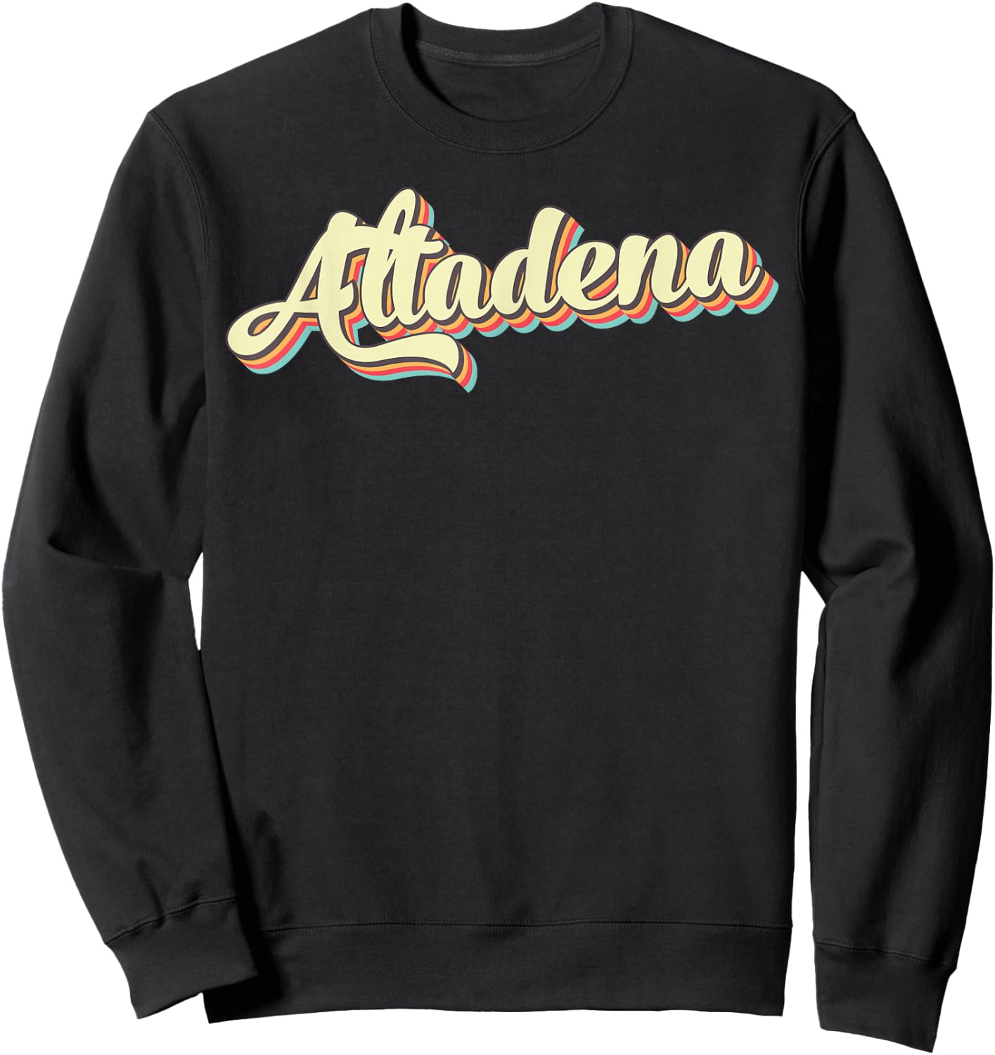 Altadena Retro Art Baseball Font Vintage Sweatshirt - Sweatshirt | Black