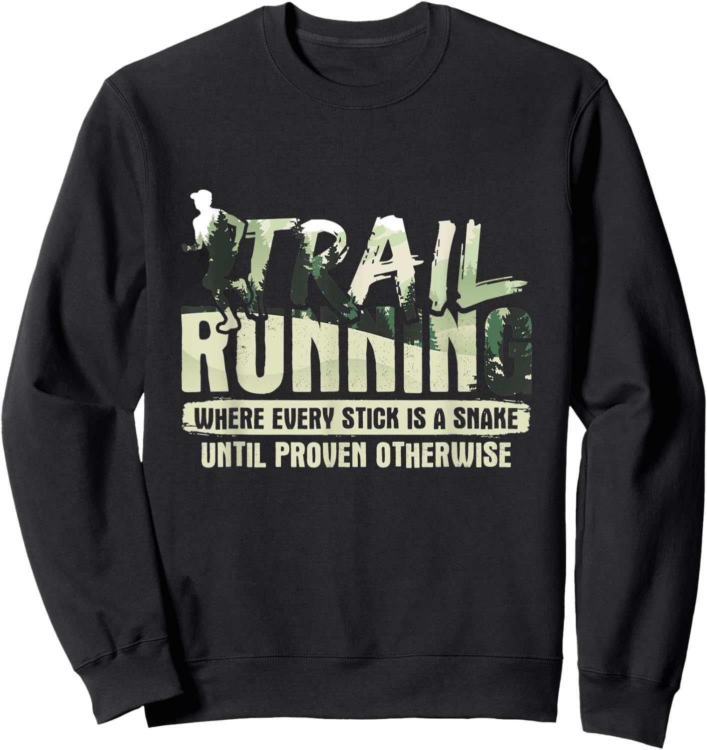 Trailrunning For Trail Runner Sweatshirt - Sweatshirt | Black
