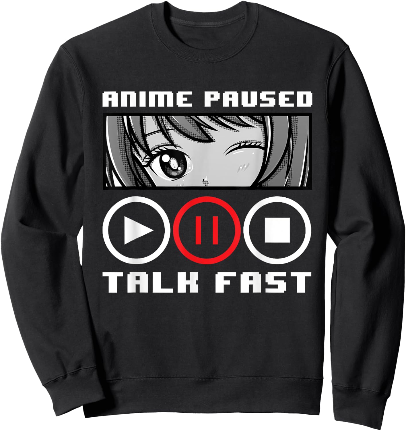 Anime Art Women Teen Girls Anime Merch Anime Lovers Sweatshirt - Sweatshirt | Black