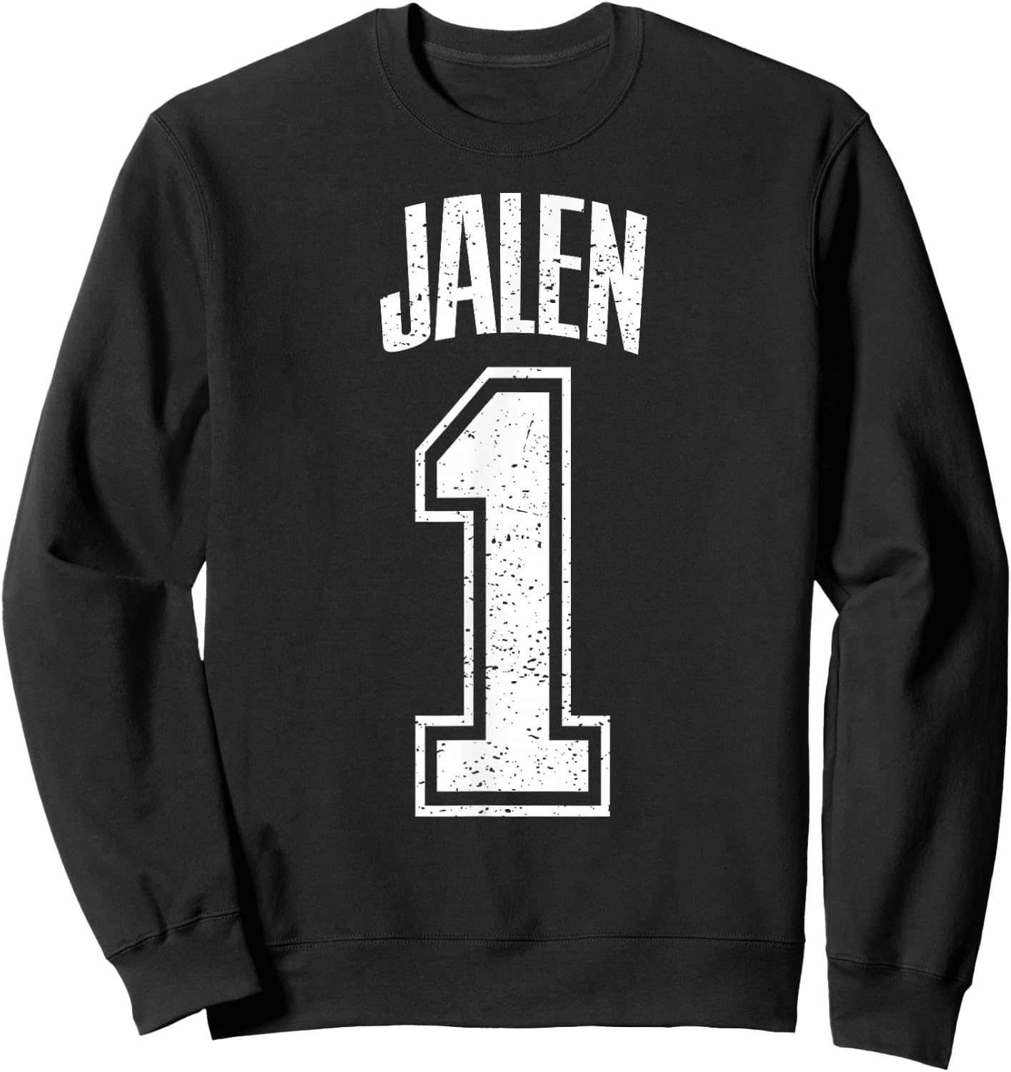 Jalen Supporter Number 1 Greatest Fan Sweatshirt - Sweatshirt | Black