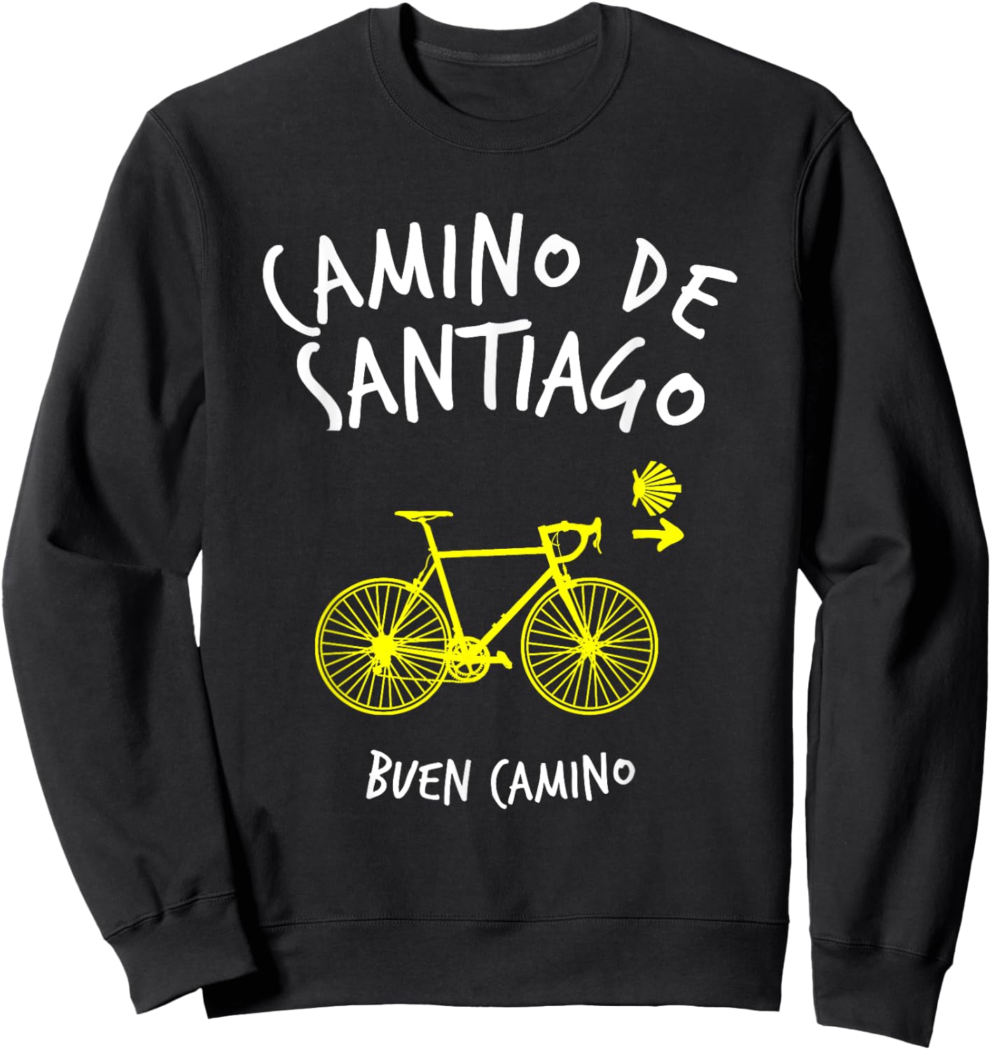 Camino de Santiago Spain Buen Camino Cycling St James Way Sweatshirt - Sweatshirt | Black