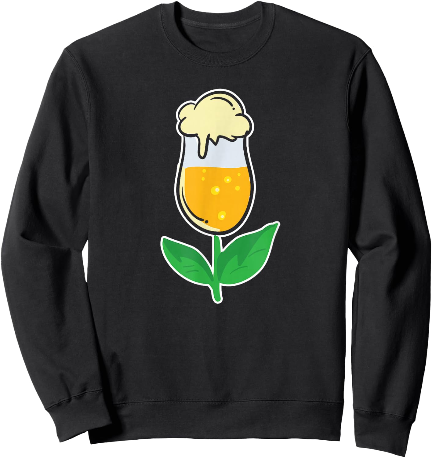 Tulip Glass Beer Alcohol Beer Lovers Women MP Sweatshirt - Sweatshirt | Black