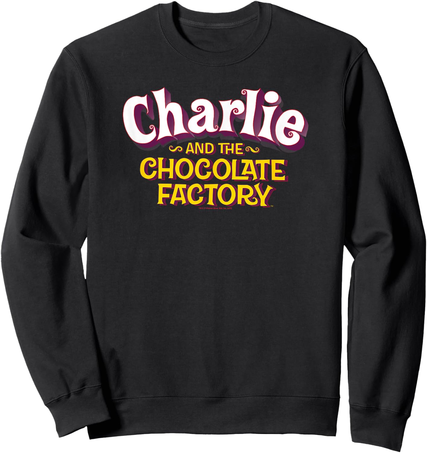Charlie and The Chocolate Factory Logo Sweatshirt - Sweatshirt | Black