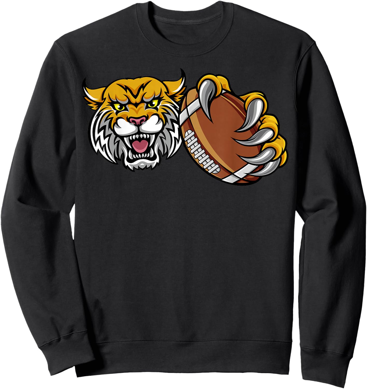 Wildcat Holding American Football Ball Sweatshirt - Sweatshirt | Black