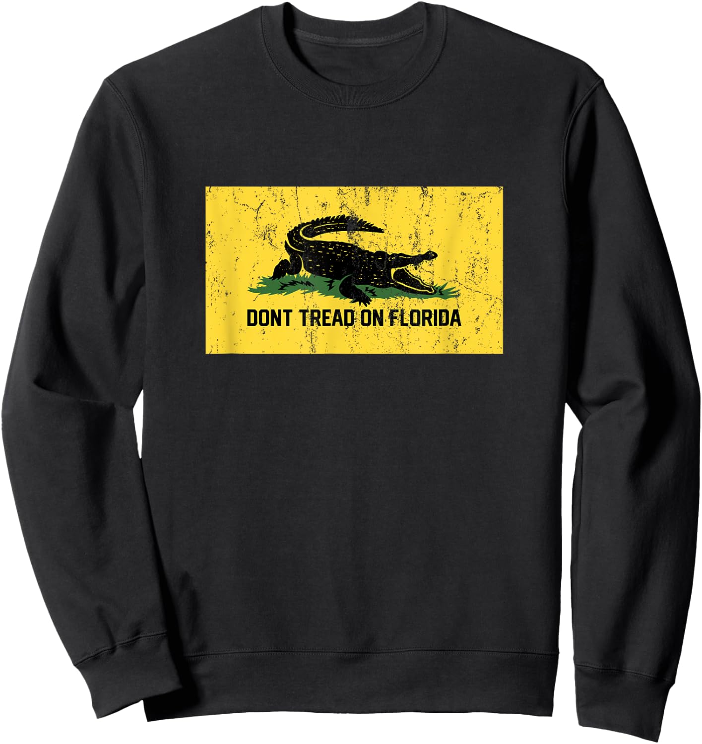 Don't Tread On Florida - Gadsden Flag - Ron DeSantis Gator Sweatshirt - Sweatshirt | Black