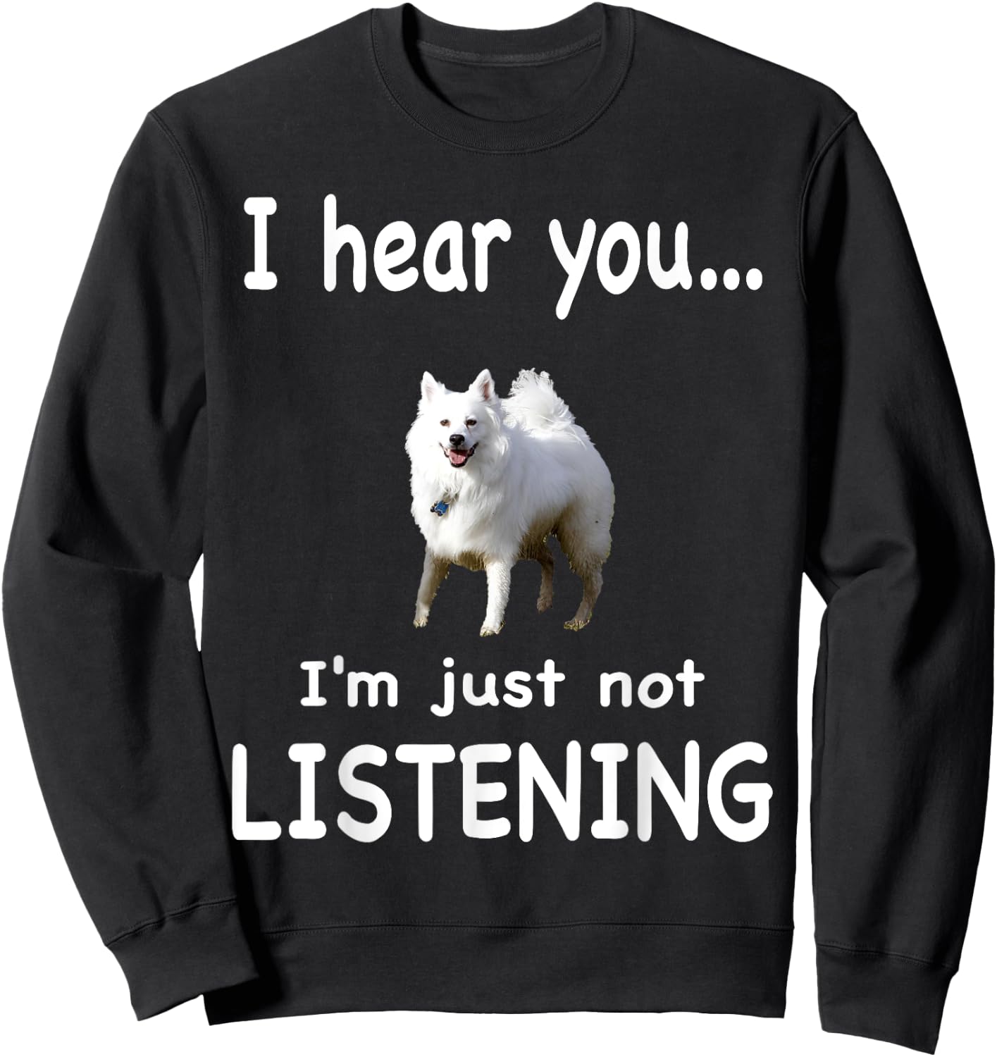 American Eskimo Dog Sweatshirt - Sweatshirt | Black