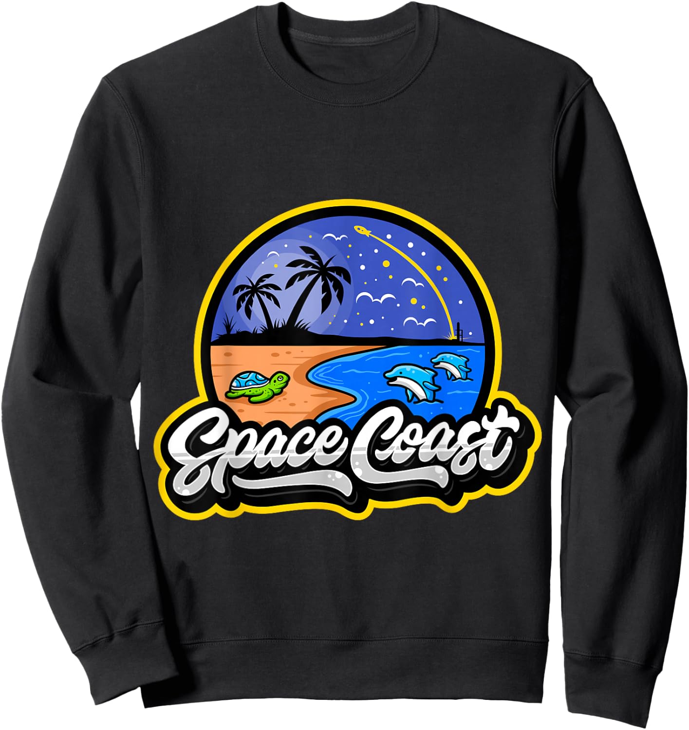 Space Coast - Florida Space and Rocket Program Sweatshirt - Sweatshirt | Black