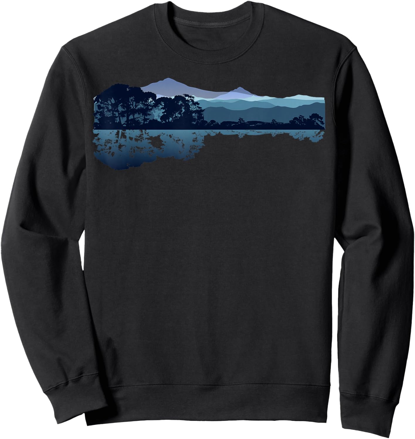 Nature Guitar Shirt | Cute Music Environment Lovers Gift Sweatshirt - Sweatshirt | Black