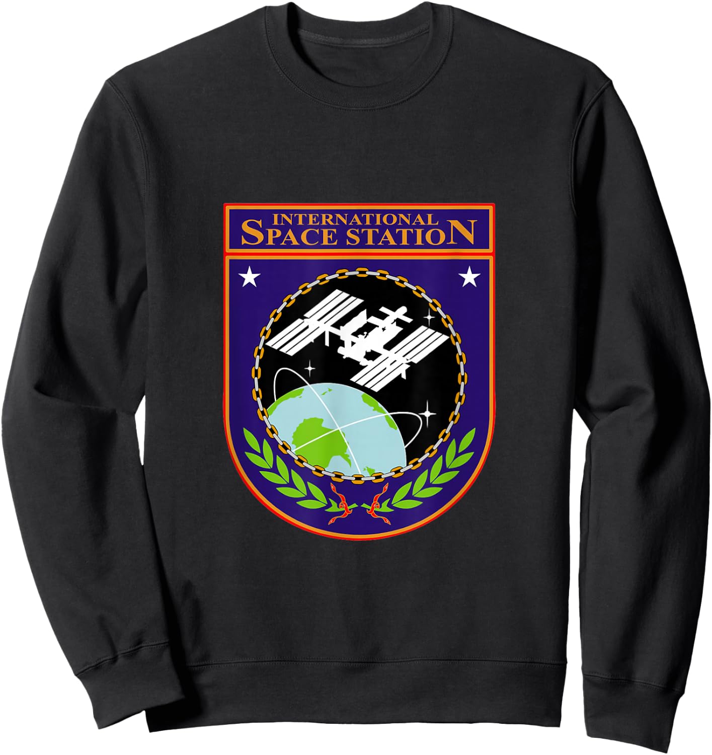 International Space Station NASA ISS Insignia Sweatshirt - Sweatshirt | Black