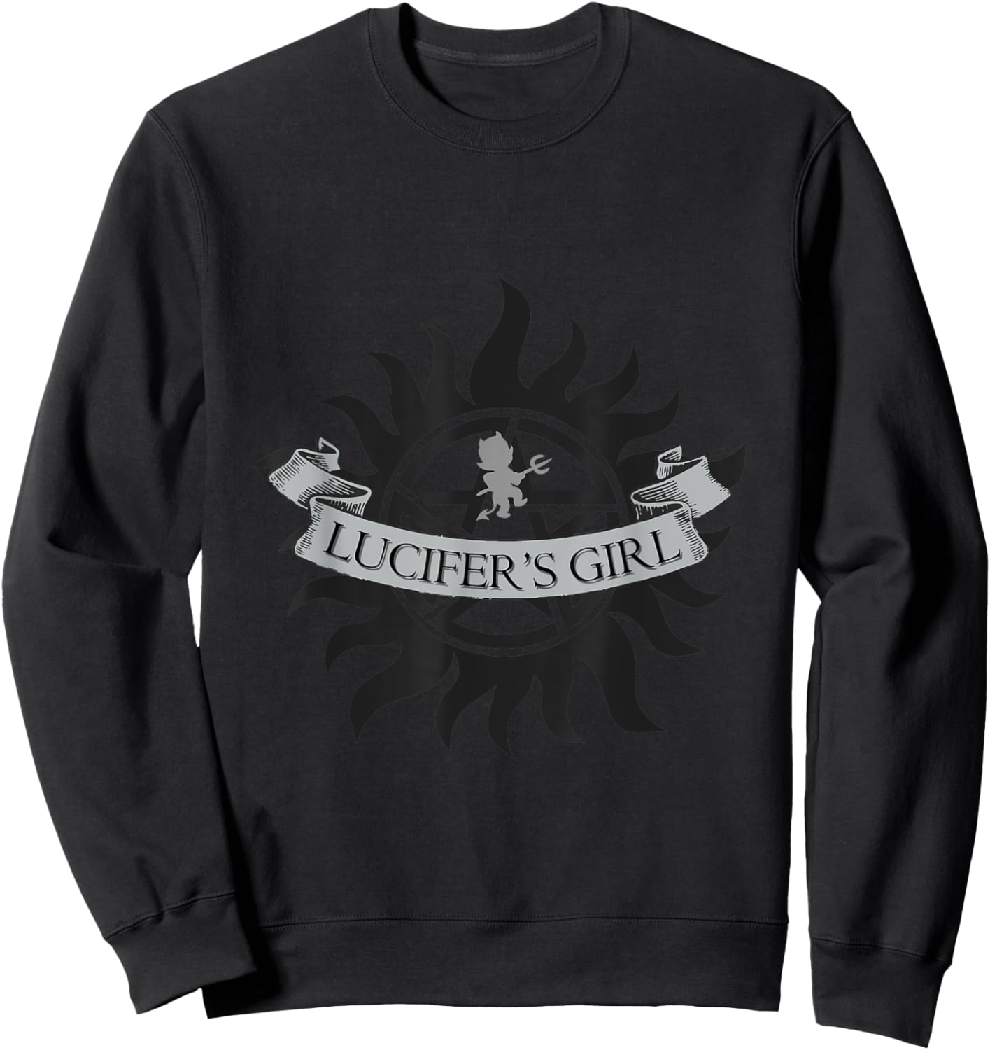 Lucifer's Girl SPN Sweatshirt - Sweatshirt | Black