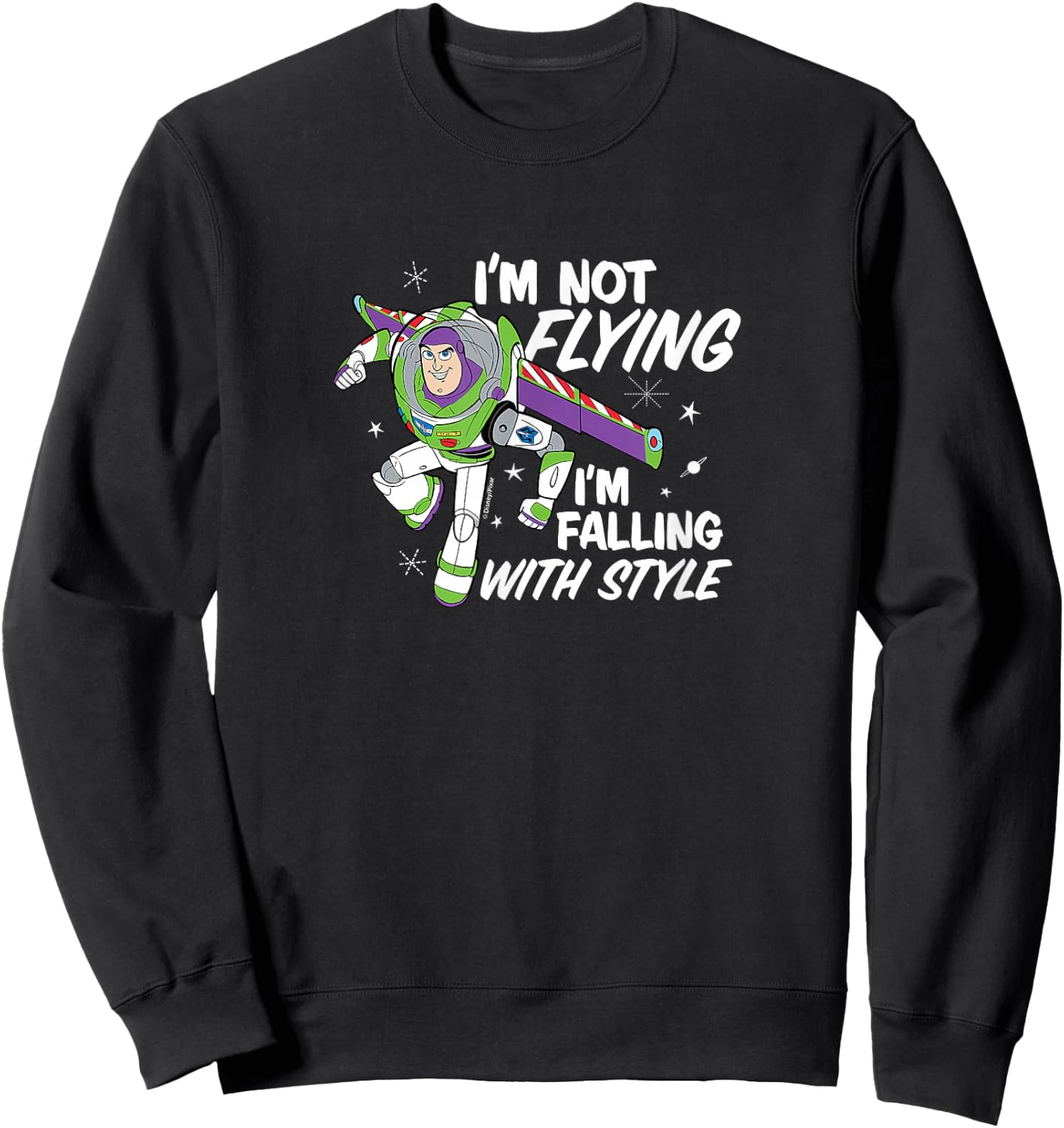 Toy Story - I'm Not flying, I'm Falling With Style Sweatshirt - Sweatshirt | Black