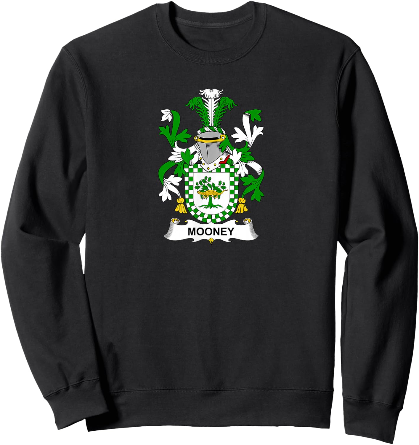 Mooney Coat of Arms - Family Crest Sweatshirt - Sweatshirt | Black