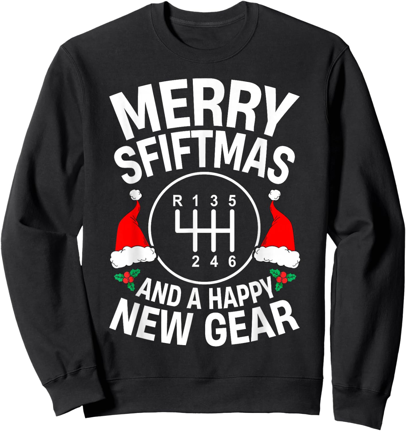 Car Guy Funny Auto Racing Mechanic Manual Christmas Car Love Sweatshirt - Sweatshirt | Black