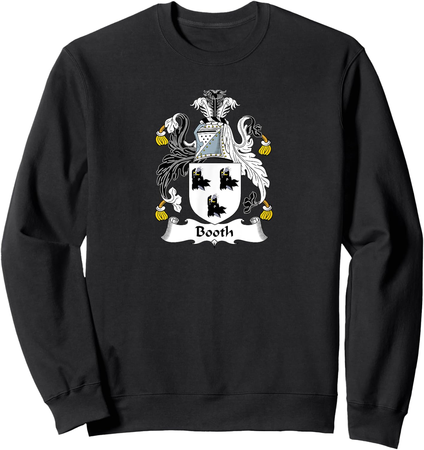 Booth Coat of Arms - Family Crest Shirt Sweatshirt - Sweatshirt | Black