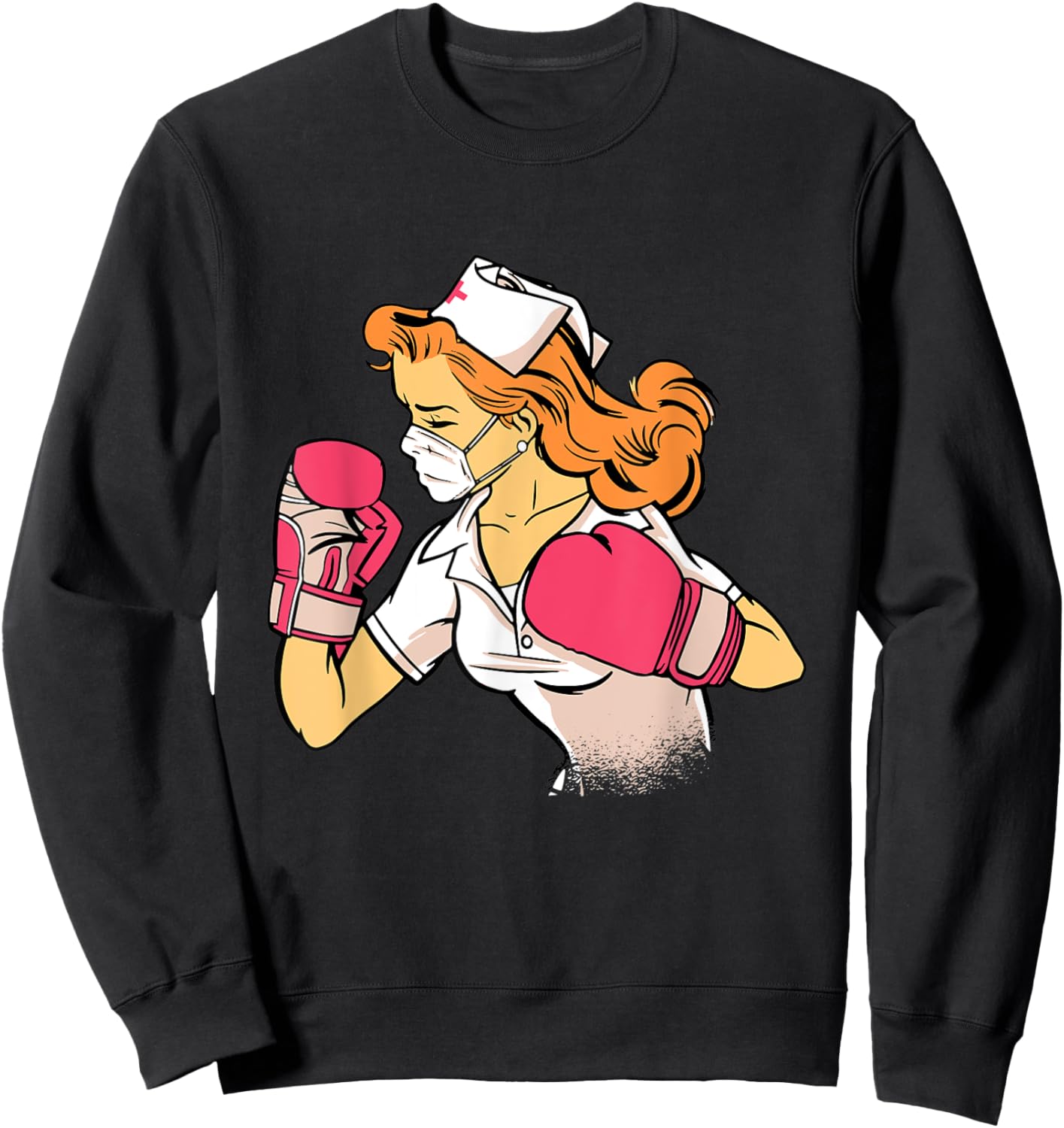 Nurse Boxer Sweatshirt - Sweatshirt | Black