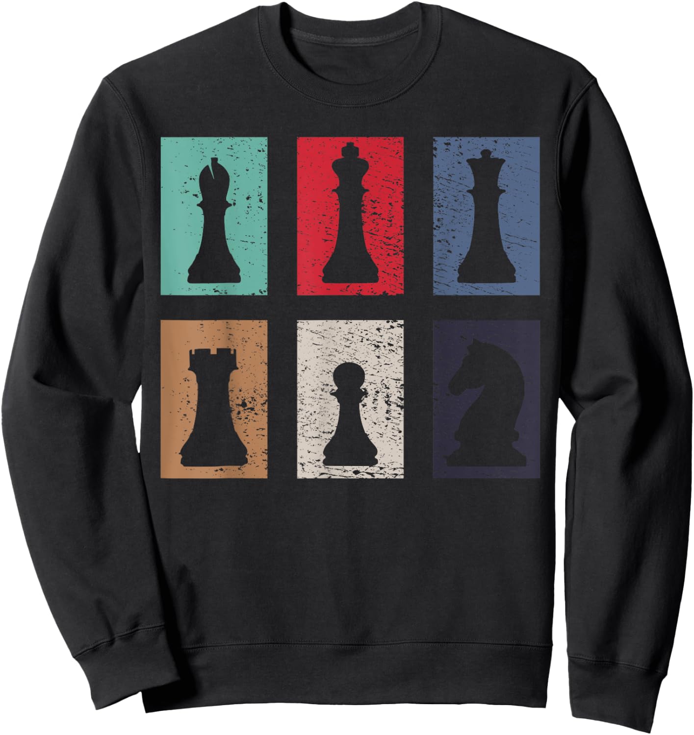 Chess Chessmen Sweatshirt - Sweatshirt | Black