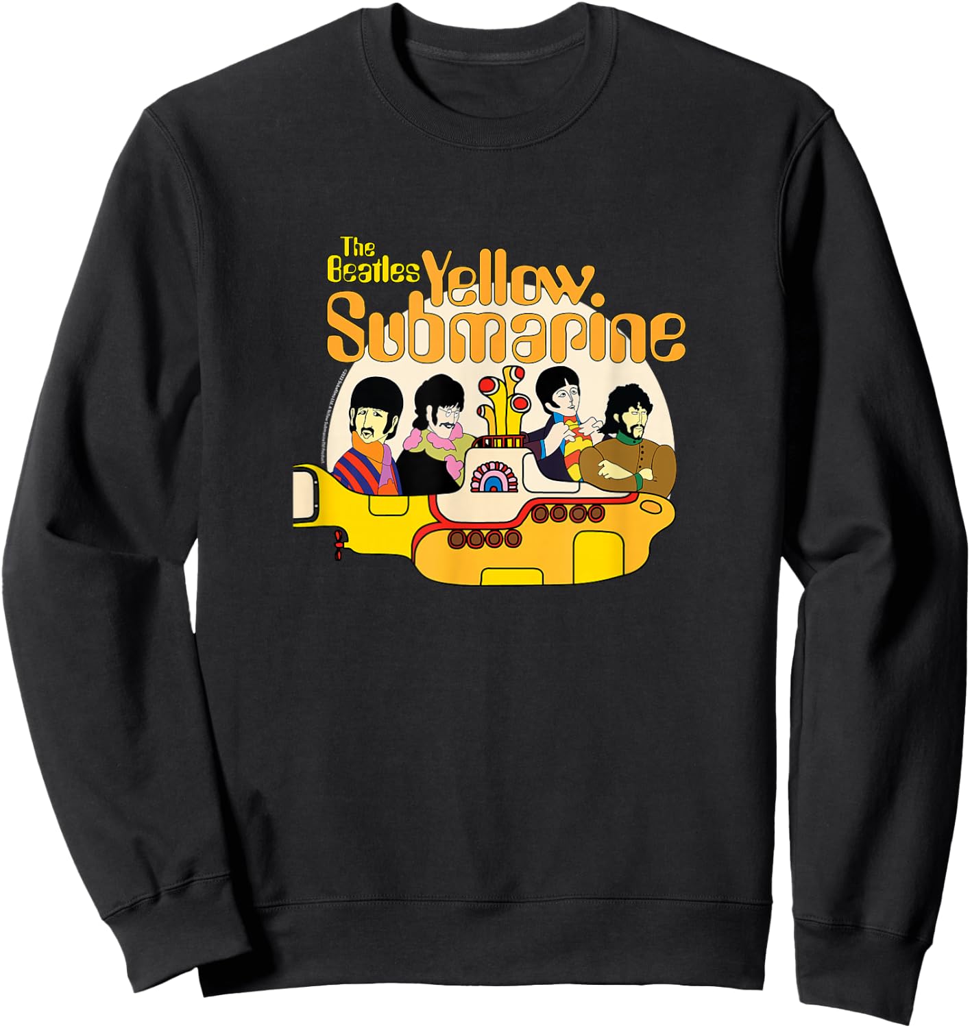 The Beatles - We All Live In A Yellow Submarine Sweatshirt - Sweatshirt | Black