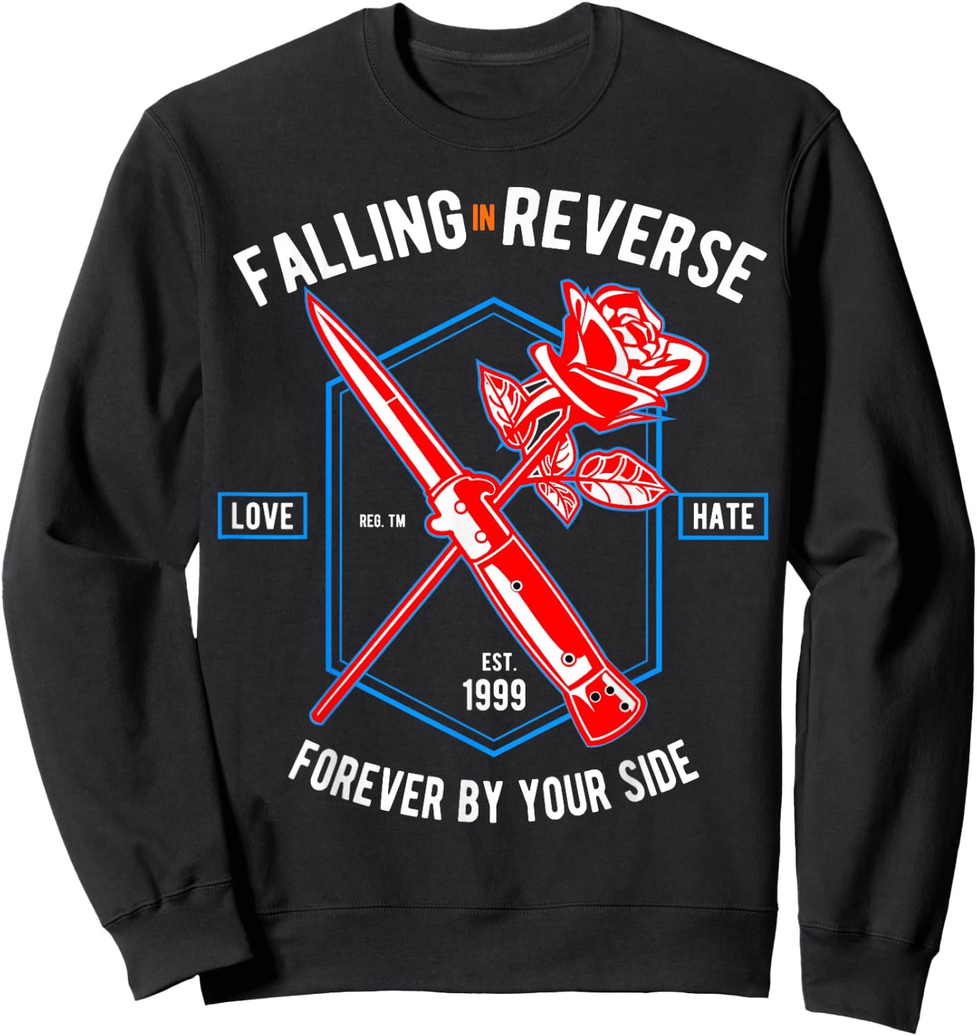 Falling In Reverse Vintage 90s T Shirt Forever By Your Side Sweatshirt - Sweatshirt | Black